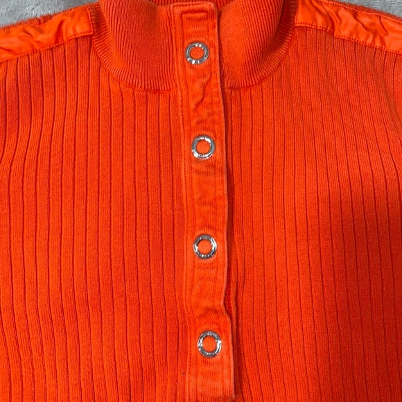 Vintage Ralph Lauren Orange Quarter Snap - Picture 3 of 7